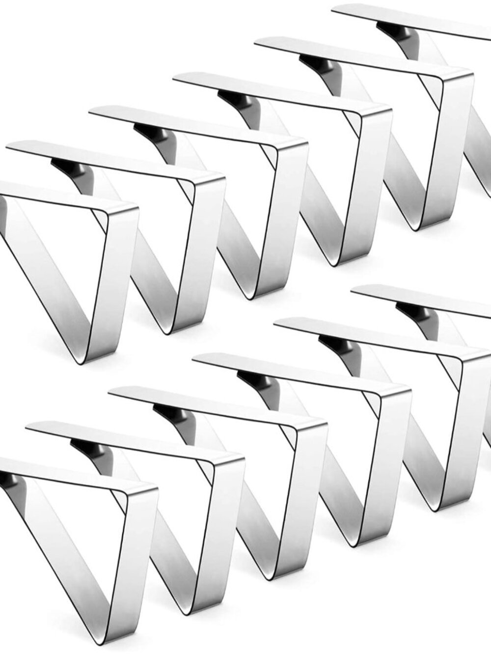 12 Pack Tablecloth Clips - Heavy Duty Picnic Table Clips, Stainless Steel Table